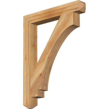 Ekena Millwork Imperial Craftsman Rough Sawn Bracket, Western Red Cedar, 4"W x 30"D x 38"H BKT04X30X38IMP04RWR